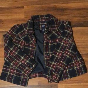 GAP plaid button down fall jacket!